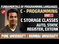C Storage Classes Explained Master Variable Scope Lifetime Auto Static Extern Unit 1