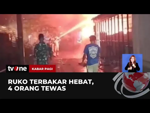 4 Orang Tewas dalam Kebakaran Ruko di Cakung