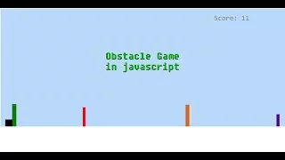 How to code your own obstacle game Part 1 just jumping no big deal