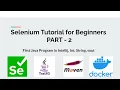 Part 2 First Java Program in Intellij Int String System Out