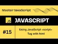 Using javaScript script Tag with html document