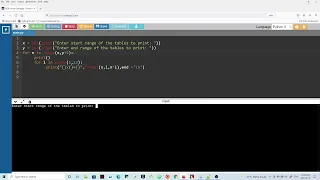 Nested For loops in Python range of multiplication tables Part 3