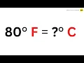 What is 80 degrees Fahrenheit in Celsius - QnA Explained