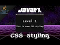 JavaFX CSS styling