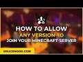Allow Any Version On Your Minecraft Server