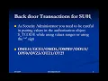 1 User Administration - Backdoor Transaction Codes
