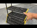 CX Black Yellow 4 Tier Heavy Duty Plastic Storage Shelving Unit Review