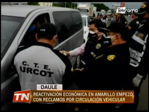 Reactivación economía en amarillo empezó con reclamos por circulación vehicular