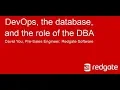DevOps the database and the role of the DBA