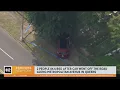 Car goes off road in Queens injures 2