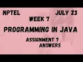 Assignment 7 Programming in Java Week 7 NPTEL HanumansView