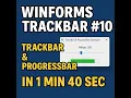WinForms Control Both TrackBar ProgressBar in One Tutorial