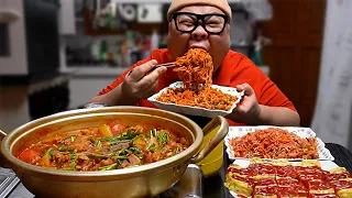 50대 고독한 아재 매콤한 닭도리탕에 시원한 맥주 한잔 했습니다! │Braised Spicy Chicken Mukbang Eatingshow