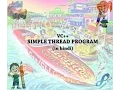 VC SIMPLE THREAD PROGRAM IN HINDI