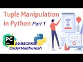 Tuples in Python part 1 in Hindi Python lecture 14 Nested Tuple tuple eval