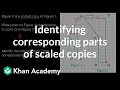 Identifying corresponding parts of scaled copies Geometry 7th grade Khan Academy