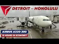 FLYING to HAWAII Delta A330-300 Economy Detroit to Honolulu