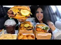 IN N OUT ON THE EAST COAST SHAKE SHACK WEST COAST MENU MUKBANG burgers fries shake