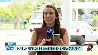 SC pode ter novo feriado estadual em novembro