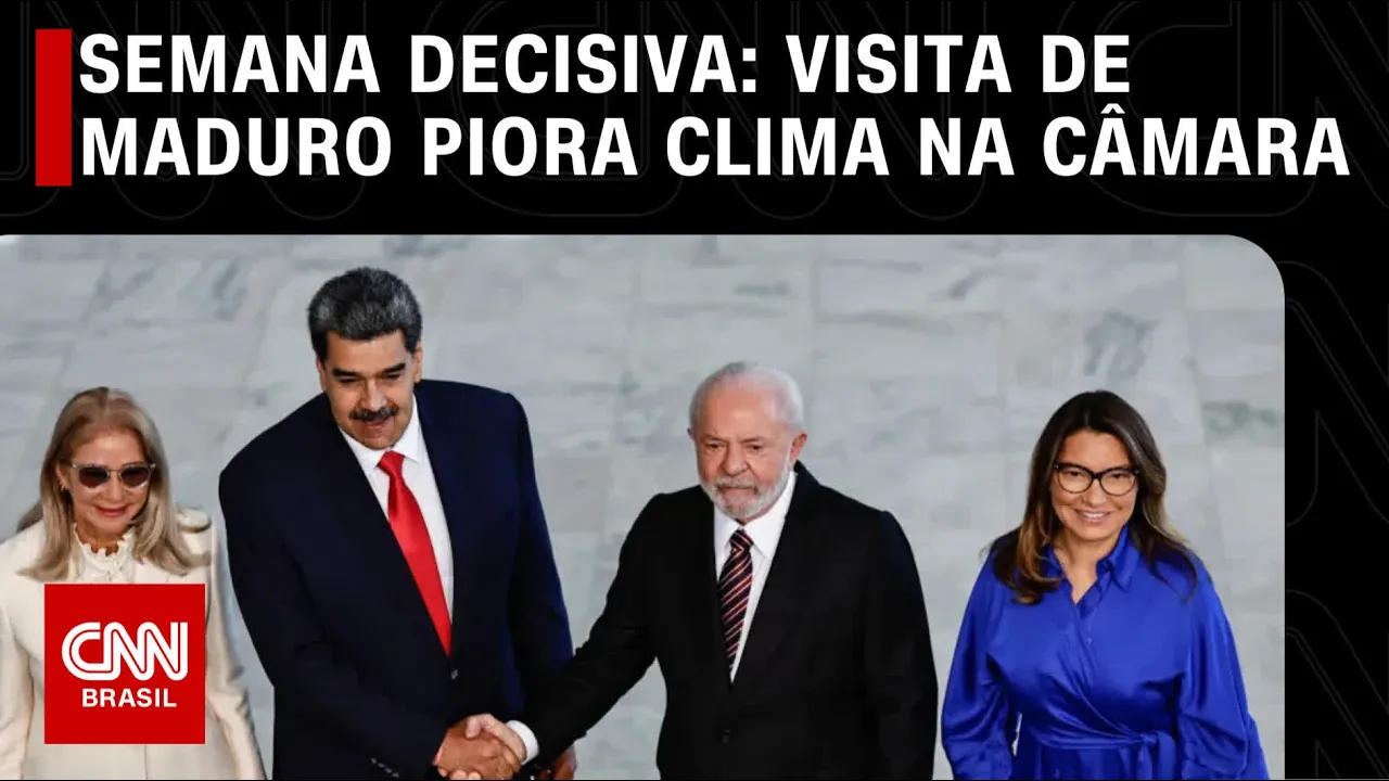Visita de Maduro piora clima na Câmara | CNN 360º