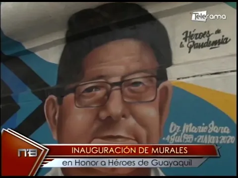 Inauguración de murales en honor a héroes de Guayaquil