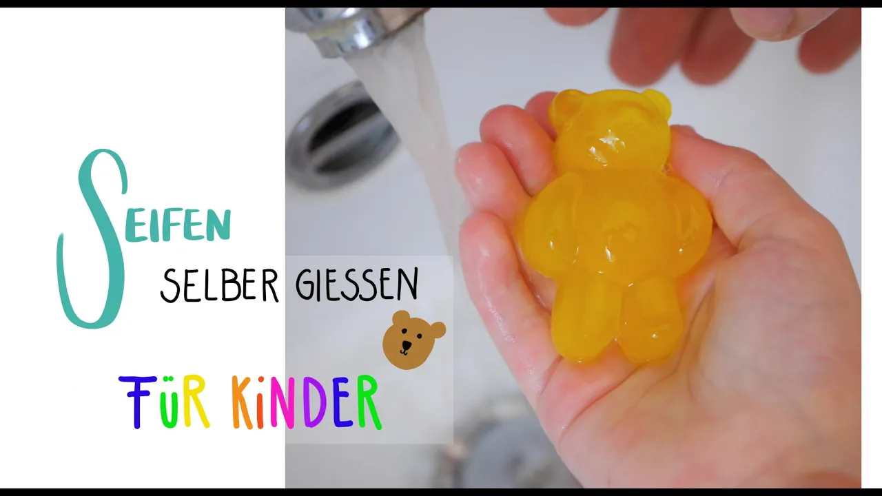 
          
          
          
            
            Basteln mit Kindern - Seife für Kinder selber machen - Kreativ sein mit Kindern - DIY - Seife gießen
          
        . 