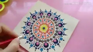 تعلم الرسم من الصفر تقنية التنقيط الموندالا 