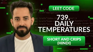 Leetcode 739 Daily Temperatures Hindi Python Leetcode Optimized way