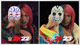 wwe 2k23 vs 2k22 comparison of details and graphics 