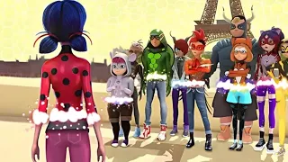 ميراكولوس جميع الابطال يكشفون هوياتهم السريه في الموسم السادس 