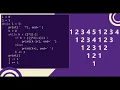 36 Number Pattern without any pre-defined method using while loop in Python