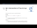 Ace Algorithms and Programming Interviews in Swift Intersect Array 2