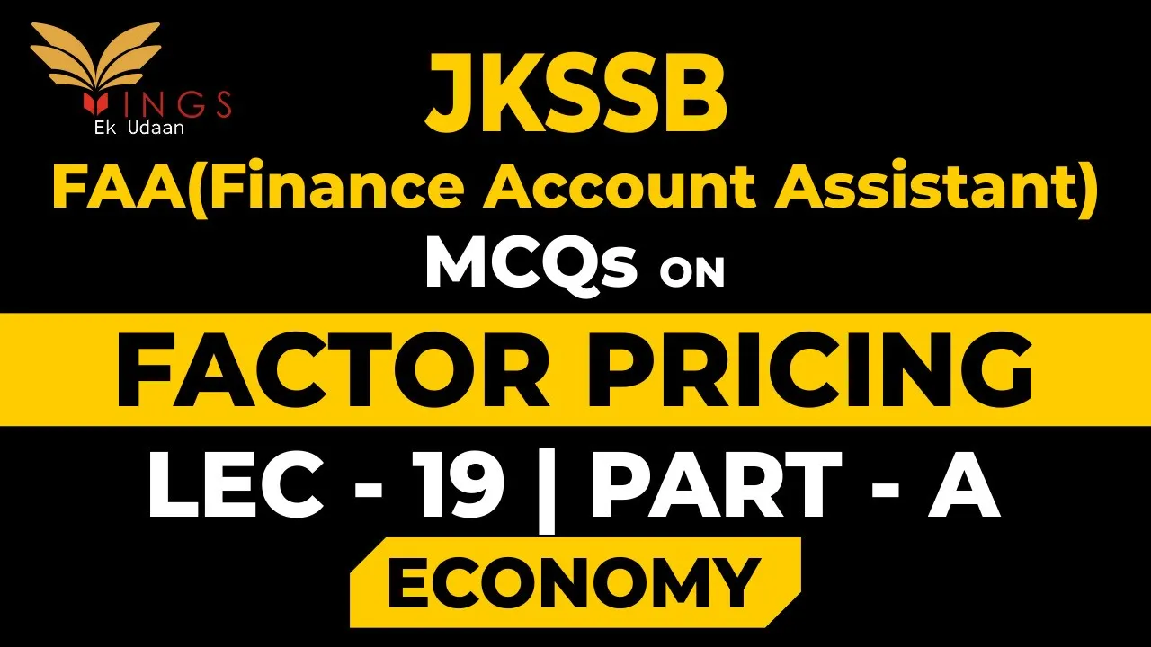Lec -19 Factor Pricing ( Part-A)