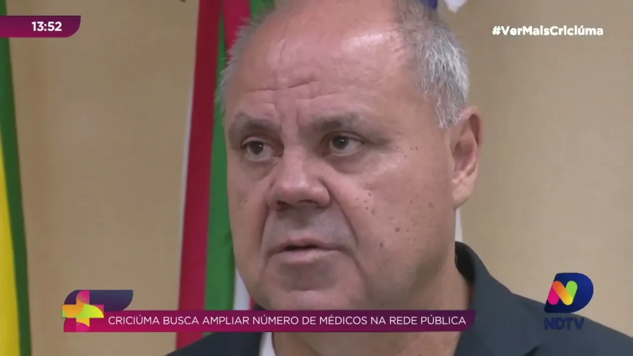 Criciúma tem projeto que busca ampliar número de médicos na Rede Pública