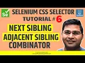 Selenium CSS Selector - Next Sibling Adjacent Sibling Combinator