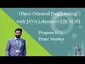 Prime number in Java Program 3rd semester object oriented with java lab 2021 scheme lab