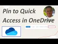 Learn what is Pin to Quick Access in OneDrive for Business