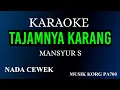 TAJAMNYA KARANG - MANSYUR S ( KARAOKE LIRIK NADA CEWEK ) KORG PA700