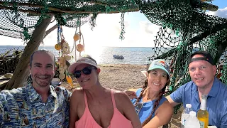 We found a DESERTED beach with an abandoned bar and grill @Tilloo Cay!! | Ep. 21