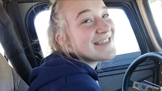 McKenzie drives the CJ5 for the first time!!