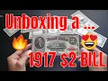 Unboxing a 102 Year Old Bill 1917 2 Legal Tender Large Note