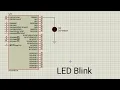 Blink Led using PIC Microcontroller PIC16F877A and MPLABX IDE