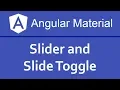 Angular Material Tutorial in Hindi Slider and Slide Toggle
