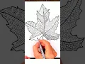 How to draw Leaf Pattern Art
