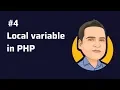 Local Variable - Understanding local variabe in php