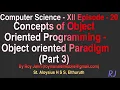 Part 3 - Object oriented Paradigm