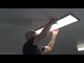 48-in White LED 5CCT Flat Panel Ceiling Light FP1247-AL5-48LFC Installation