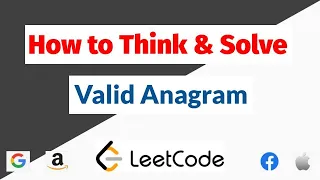 How to Think and Solve - Valid Anagram LeetCode 242 Python Problem Solving FAANG