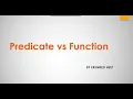 Java 8 Predicate vs Function