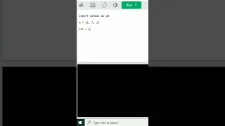 How to Create Pandas Series using a List